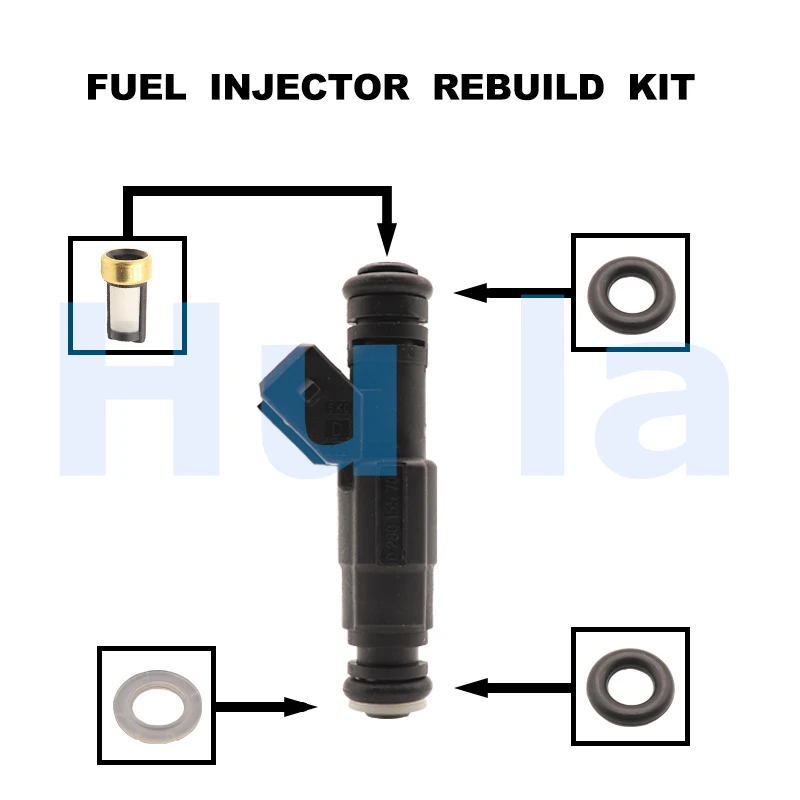 Fuel Injector Repair Kits Gasoline Gasket for 2004 Ford Explorer Sport Trac 4.0L V6 -6 0280155703