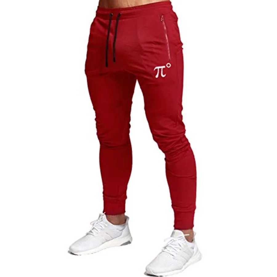 

Wangdo Men's Joggers Sweatpants Gym Training Workout Pants Slim Fit with Zipper Pockets