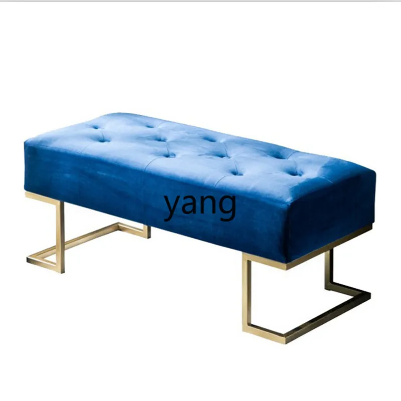 LH household bedroom door soft bag seat cushion shoe rack entry door long strip simple shoe stool