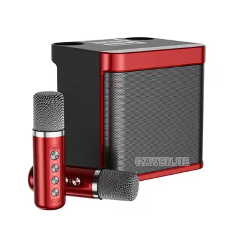 

Portable Dual Microphone Karaoke Machine for Adults Kids Speaker Home KTV System HIFI Stereo Bluetooth Mic for Home Party Gifts