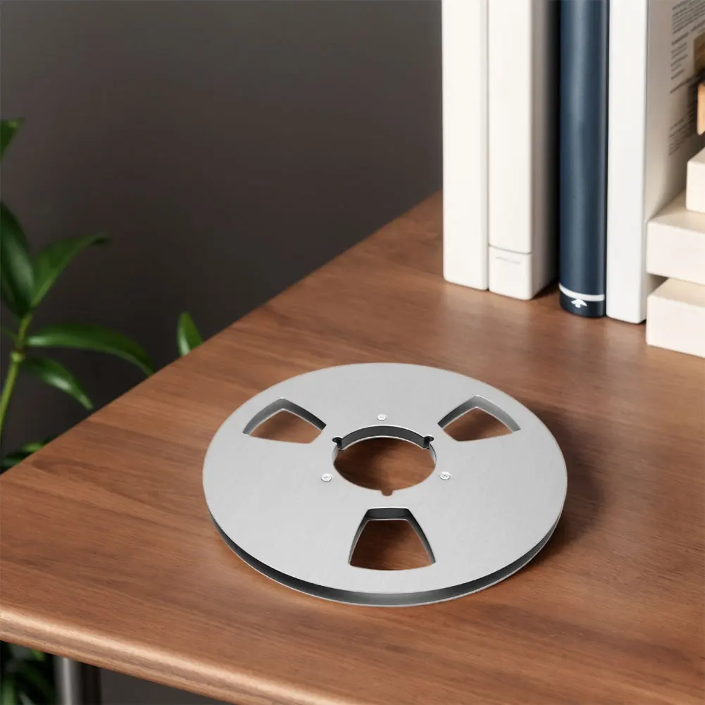 

1/4 10.5 Inch Blank Tape Reel Aluminum Alloy 3 Holes for Reel To Reel Tape Recorder Replacement Opening Machine Part