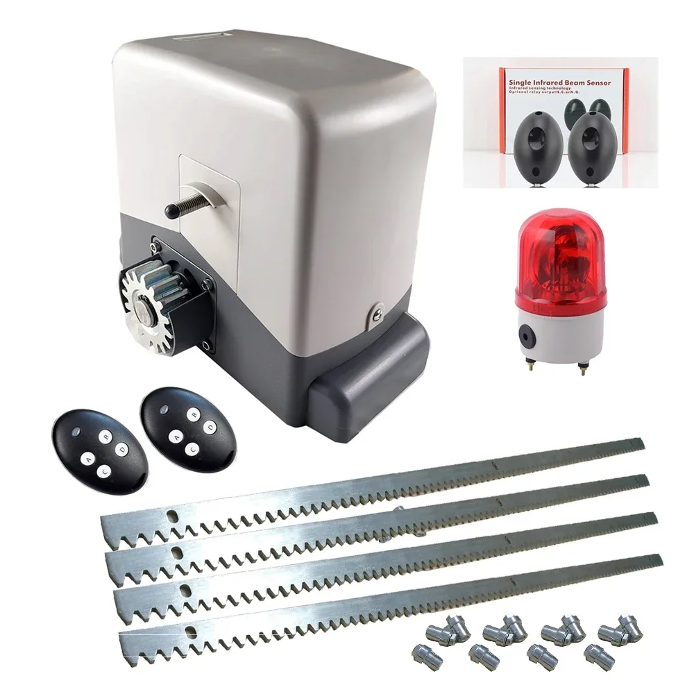 DC24V 1200KG Sliding Gate Operator Heavy Duty Door Motor Automatic Sliding Gate Opener Kit with Gear rack Rail