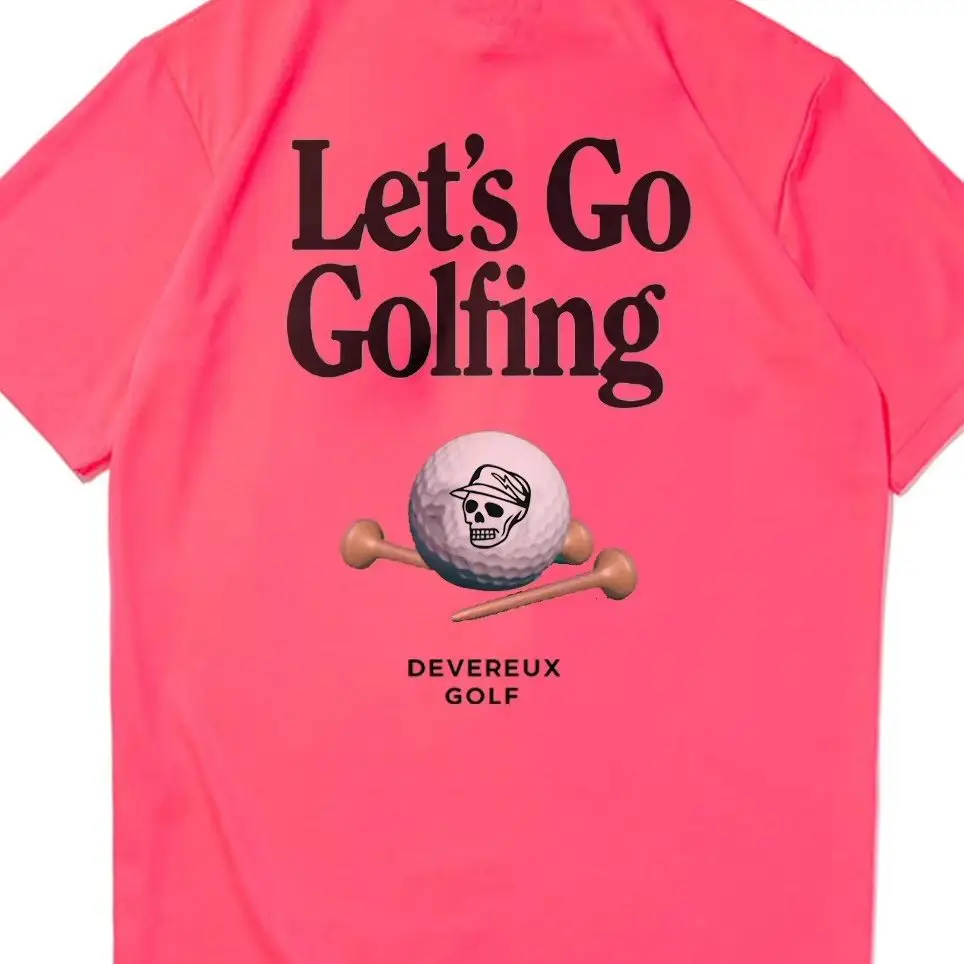 Sommer-Golfsportbekleidung - lockere, kurzärmelige, atmungsaktive Freizeit-Golfshirts für Damen und Herren für sportliche Aktivitäten – Detail 5