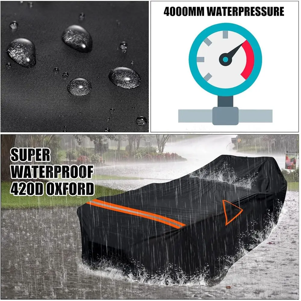 غطاء Go Kart مقاوم للماء متوافق مع موديل 2015-2025 Polaris Slingshot بدون سقف، غطاء مركبة من قماش أكسفورد 420D مع Ai #5