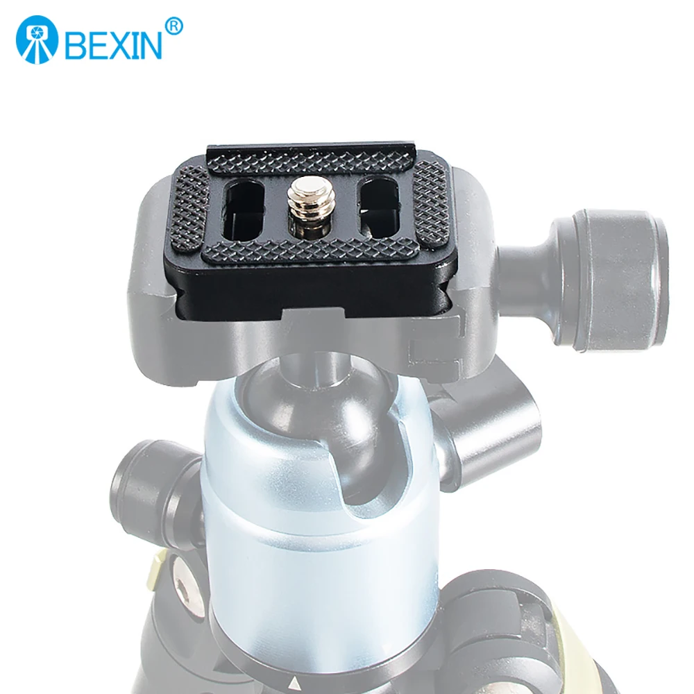 BEXIN CX-10 Mini Plate Quick Release Plate Tripod Plate Camera Plate with 1/4 Screw Mount For Arca Swiss DSLR Camera