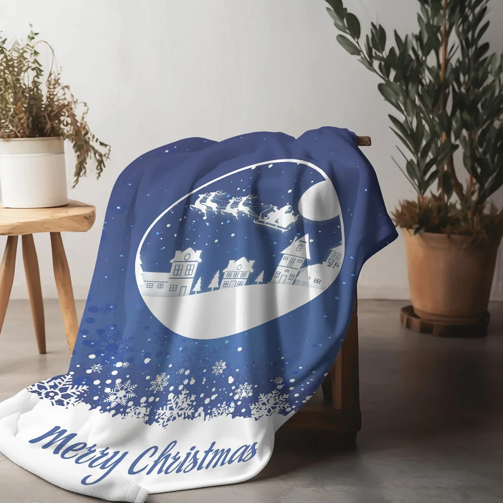 

Зимнее одеяло Tuniu со снежинками для дивана-кровати, спальни, мягкий теплый уютный рождественский подарок