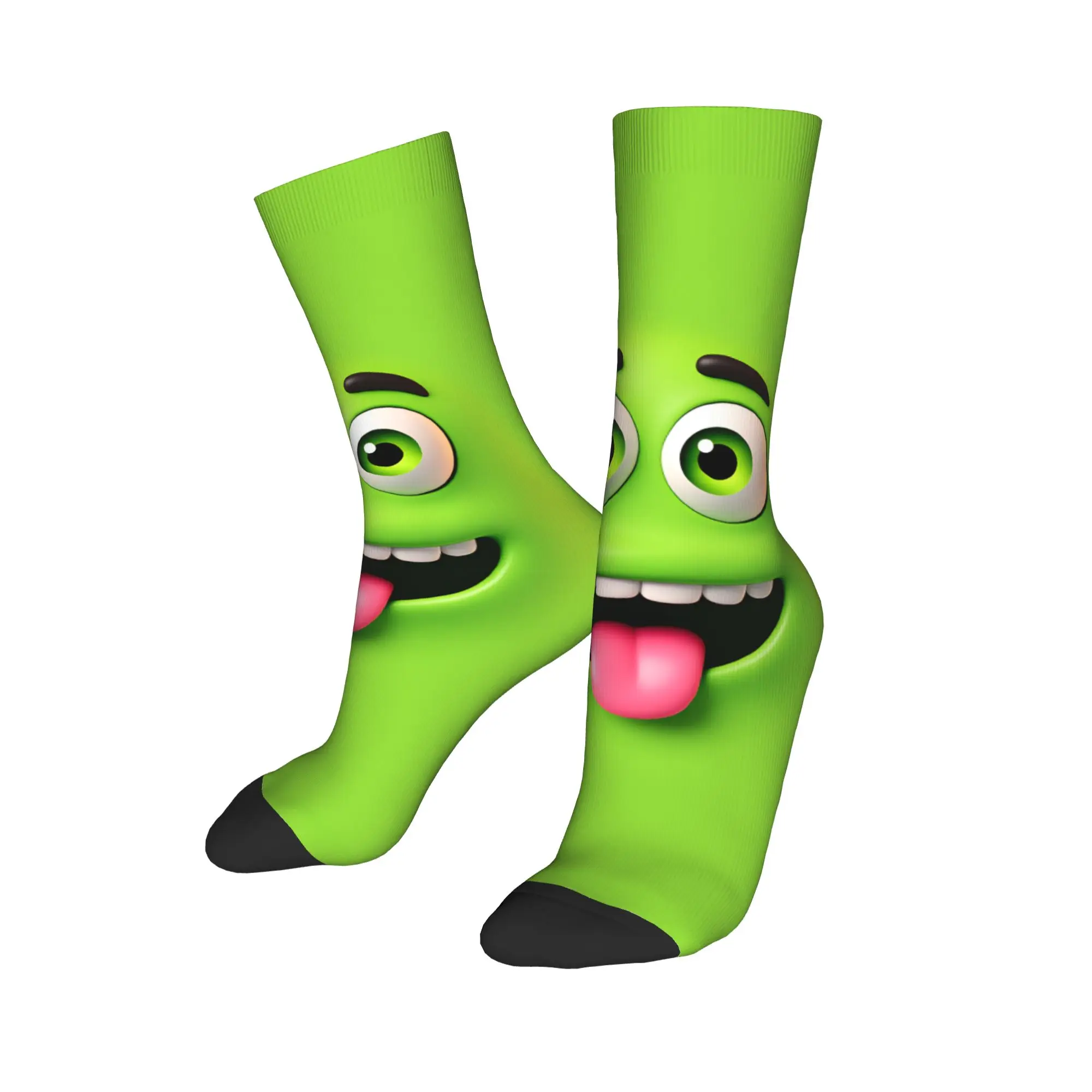Men's Socks The Monster With Big Eyes Cartoon Face Meme Stockings Spring Modern High Quality Socks Custom Running Anti Socks