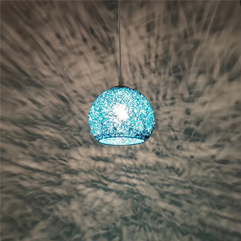 HOT! Kitchen Pendant Light Bedroom Ceiling Lights Hotel Lamp Blue Chandelier Lighting