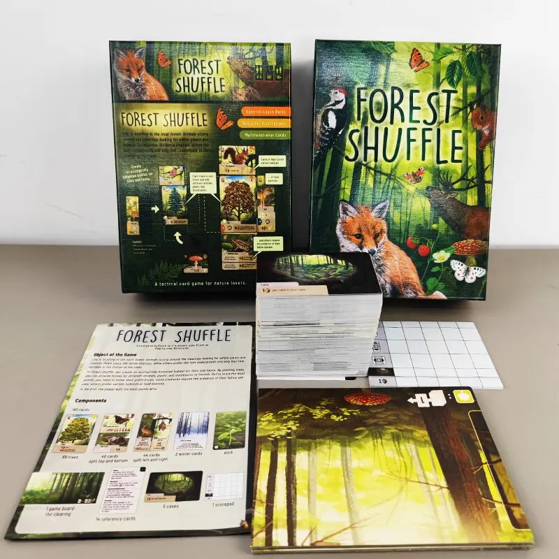 

Tourist Pier Forest Shuffle English version Forest Shuffle board game card gathering card multiplayer game casual gathering
