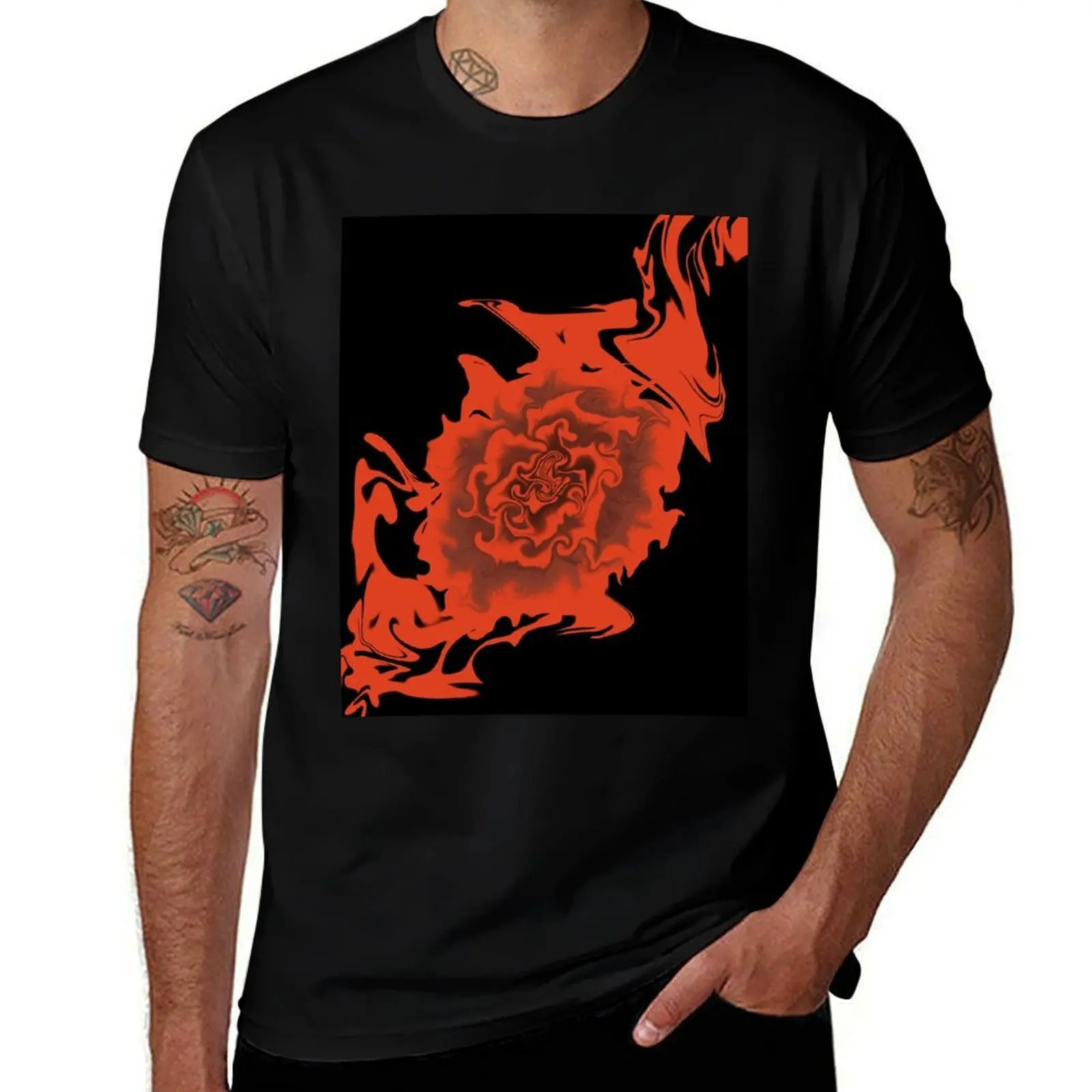 

Rose Bloom Abstract T-Shirt man t shirt summer funny t shirts dark humor man tshirt T-Shirt