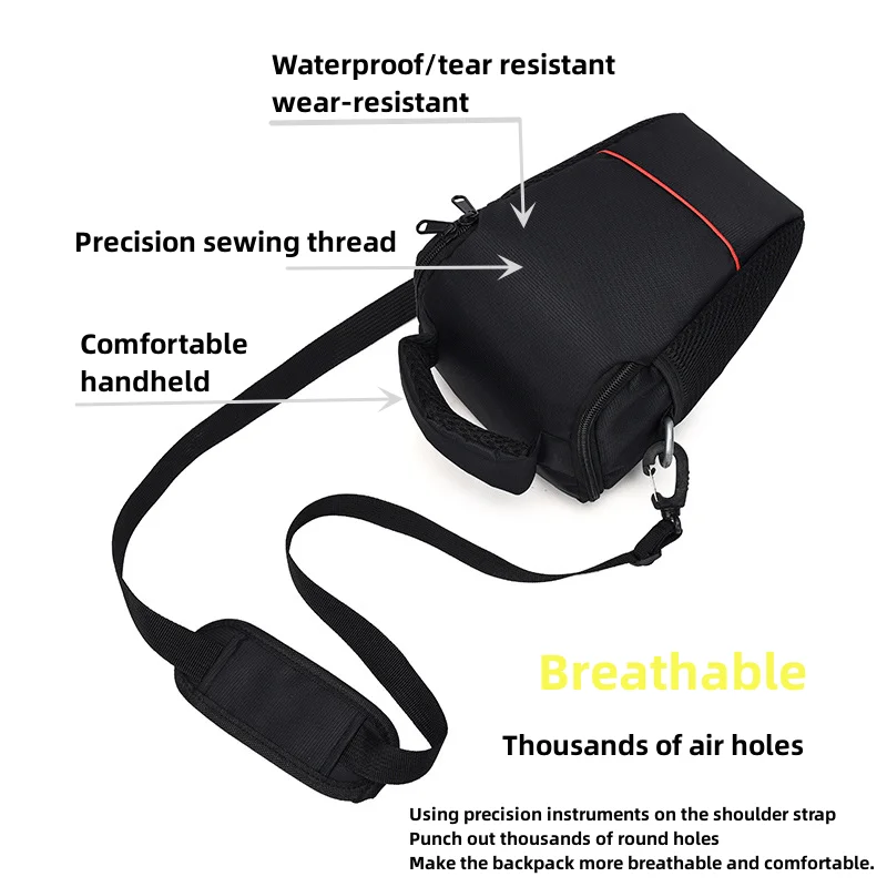 

Мягкая водонепроницаемая сумка для фотокамеры RF10 DSLR для Canon Nikon Sony SLR, нейлоновая сумка на ремне для фотокамеры, сумка через плечо, цифровой чехол