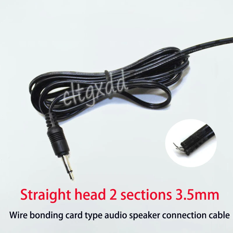 

1-5Piec 3.5mm Plug For Monaural Headphones Soldering Head For Audio And Frequency 2-channel AUX Cable Terminal 2-core Male Head