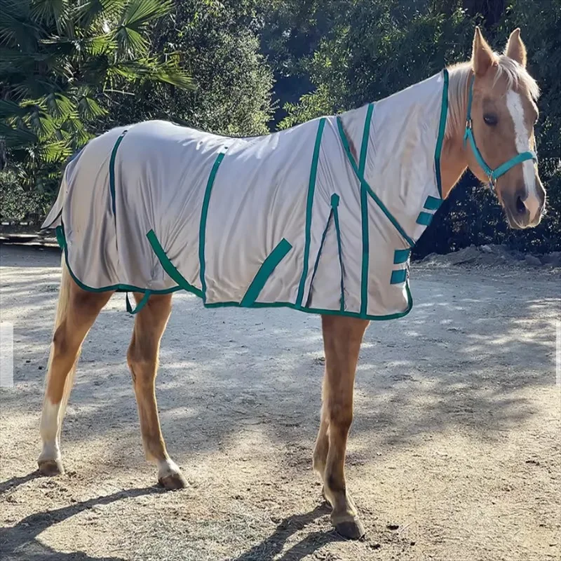 

Equestrian Soft and Durable Summer Versatility Replaceable Elastic Leg Straps Horse Fly Sheet