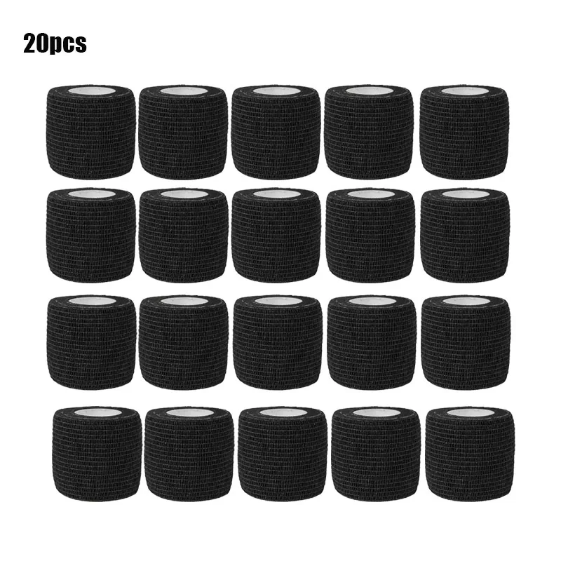 1/3/6/20PCS Zwarte Zelfklevende Bandages Samenhangende Elasticiteit Ademend Waterdichte Bandages Sport Tape Pols enkel Ehbo