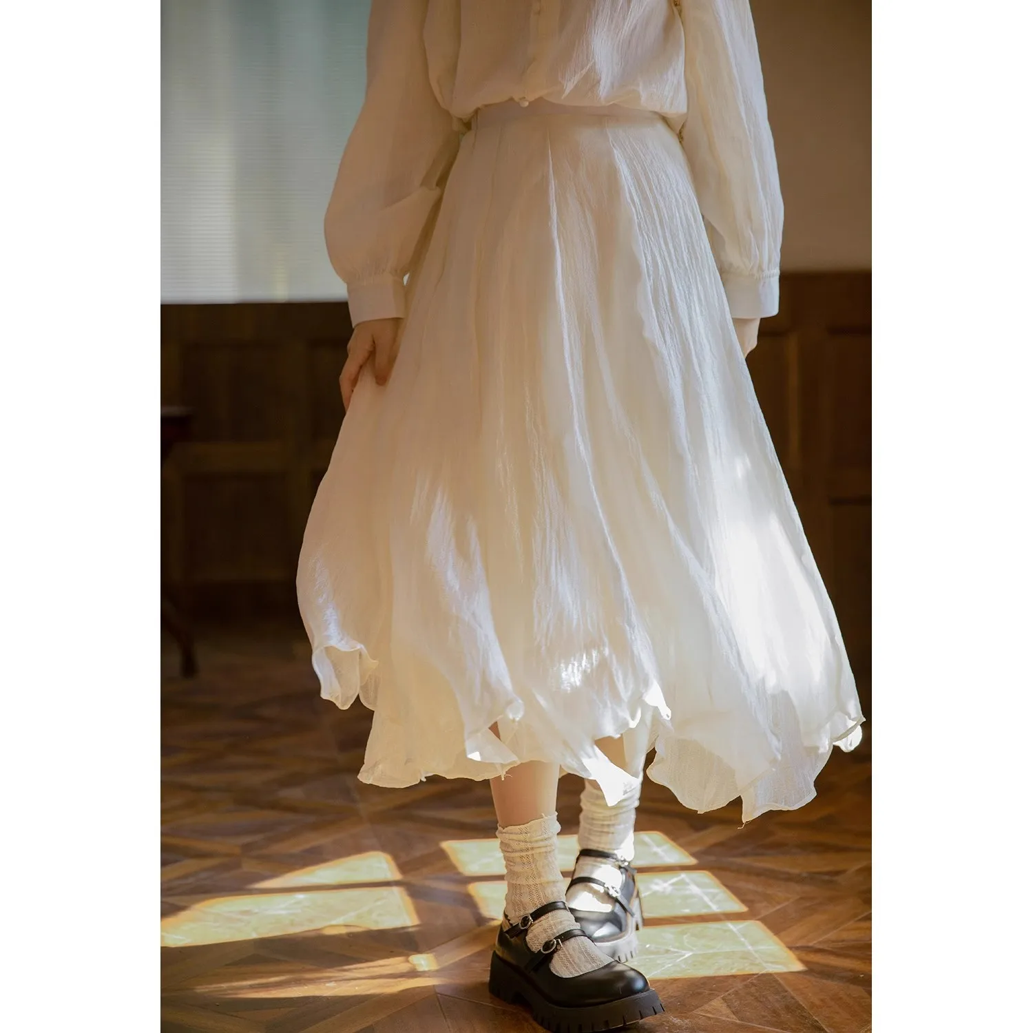 

Женская абрикосовая готическая юбка трапециевидной формы Y2k, элегантные длинные юбки в стиле Харадзюку, винтажная сетчатая юбка Mori Girl, модная одежда 2000-х годов, 2025