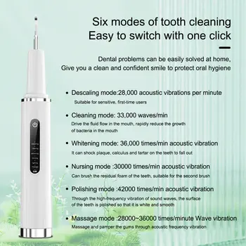 超音波潔牙器,用於去除牙垢、牙漬和牙結石,電動聲波潔牙設備,可去除牙石。 8 最佳銷售 超音波牙齒清潔器 - №8