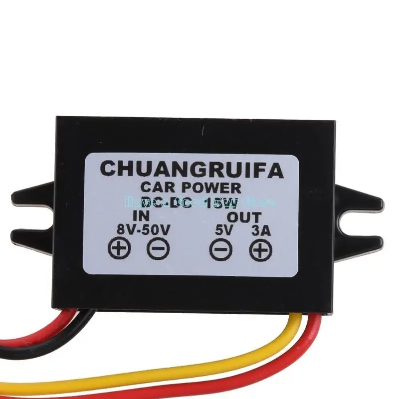 462D Waterproof 15W Pot Pot Pot Catu Power Adapter DC-DC Modul Konverter 12V hingga 5V