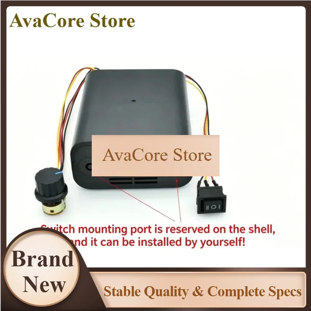 AvaCorePWM DC Motor Speed Controller Max 60A CW CCW Digital Display 0~100% Adjustable Drive Module Input 10V~55V