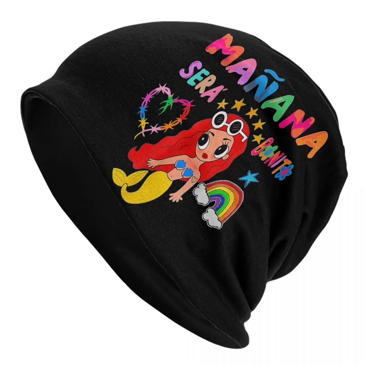 Karol G Manana Sera Bonito Cap Goth Adult Ski Skullies Beanies Hats Spring Warm Dual-use Bonnet Hat