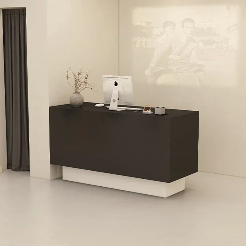 Italian Style Beauty Salon Reception Desks Clothing Store Simplicity Reception Desks Nail Salon Office Furniture Receptie HBRD