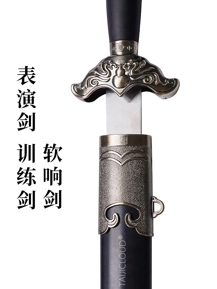 Tai Chi Sword for Martial Arts Performance, Soft Dance Sword for Morning Exercise, Flexible Sword with Sound