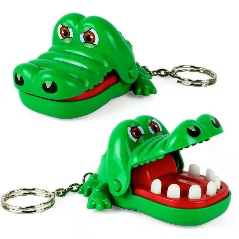 

6PCS Funny Crocodile Teeth Toys Game For Kids Alligator Biting Finger Dentist Small Gifts Keychain Party Favors Classroom Prizes