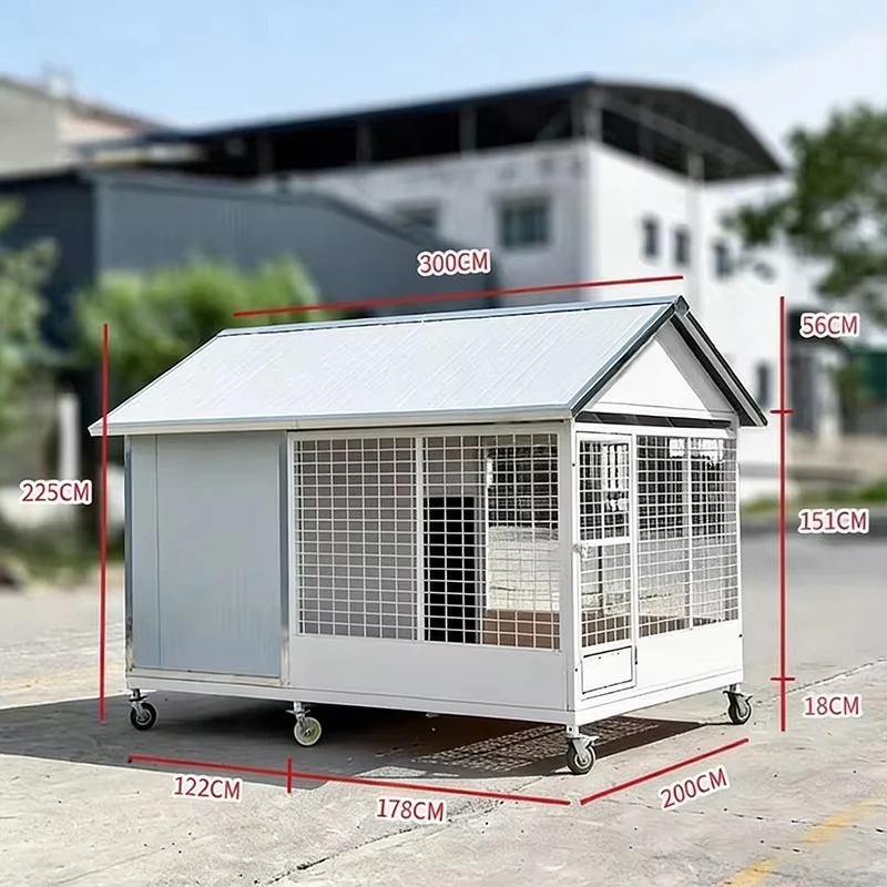 Large Outdoor Rainproof Dog House Four Seasons Pet Villa Sturdy Detachable Dog House Easy to Disassemble