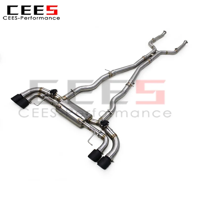 cees Valvetronic Exhaust Mufflers for BMW M550 M550i G30 N63 4.4TT 2017-2022 Stainless Steel Tuning Exhaust Pipe Escape System