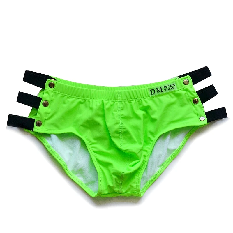 

Convex Pouch Underwear Mens Sexy Swim Briefs Hollow Out Sports Male Swimming Trunks Smooth Low Waist Man Flat Panties Beachwear