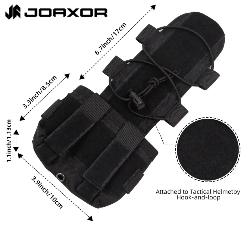 JOAXOR Tactical Helmet Battery Pouch Counterweight Pouch MK1 Helmet Battery Pack Balance Weight Bag