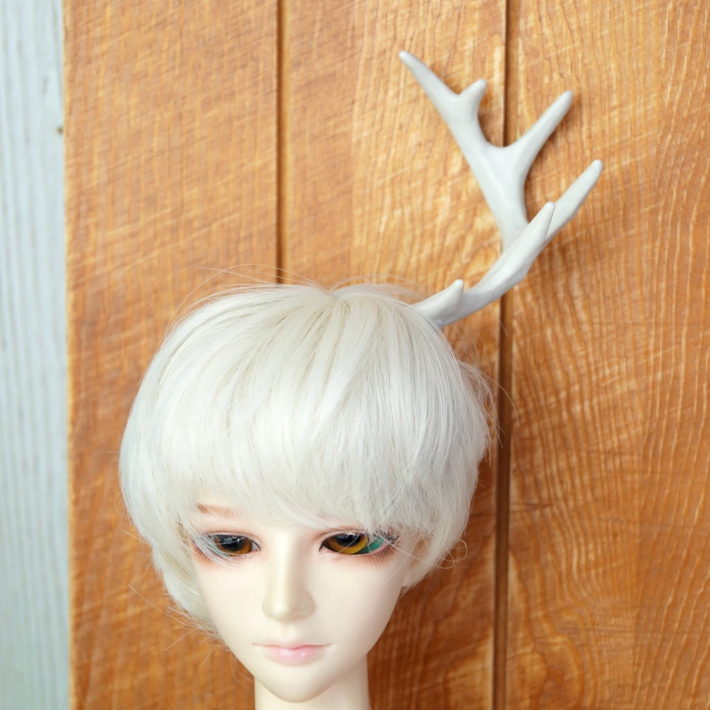 BJD White Antler Prop For 1/3 24" 60CM Tall Female BJD SD  DK DZ AOD DD Doll Free Shipping HEDUOEP