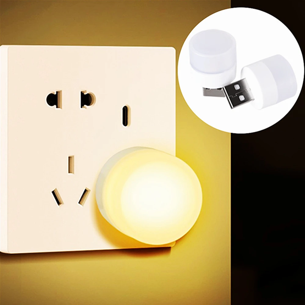 Lámpara LED de 5V con enchufe USB para ordenador, luz de lectura con carga de energía móvil, protección ocular, 3/2/1 piezas