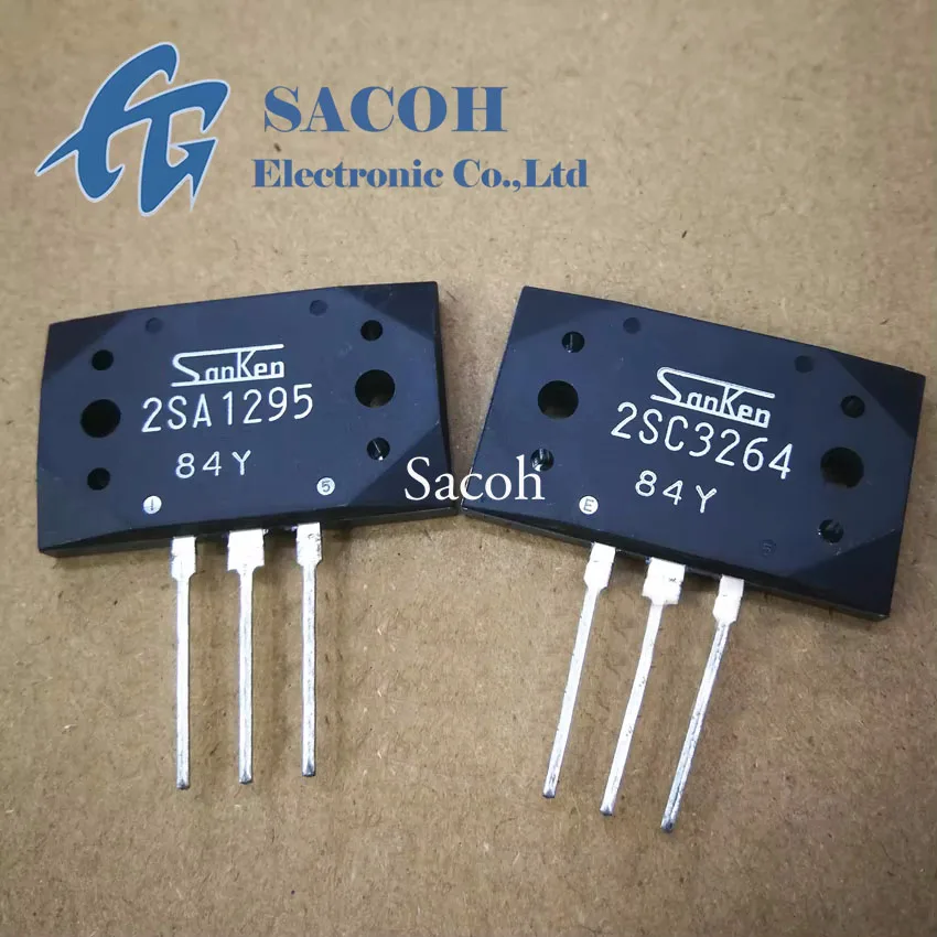 

New Original 1Pair 2SA1295 A1295 + 2SC3264 C3264 MT-200 17A 230V 200W Silicon NPN + PNP Audio Amplifier Transistor In Stock