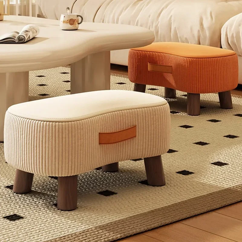 Porch Ottomans Small Stool Simple Shoe Stool Living Room Sofa Footstool Coffee Table Small Stools Soft Small Chair Home Stools