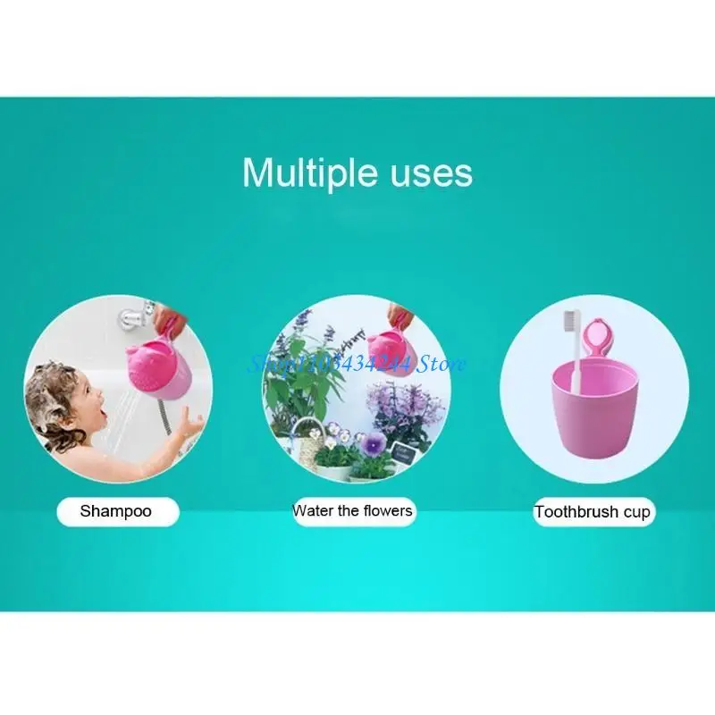 كارتون حمام الطفل شلال شطف الأطفال شامبو شطف كوب حمام دش غسل لرأس كوب الأطفال الاستحمام استحمام الطفل البلاستيك