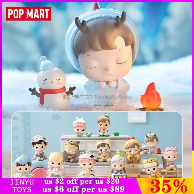 Pop mart heliupu o diário de crescimento série caixa cega anime figura ação surpresa acho saco decoração para casa bonecas de mesa brinquedos da moda