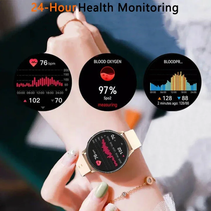 2026New Smart Watch Women Men Bluetooth Call Voice Assistant Digital Watches 1G Memory Local Music Weather Clock For Android iOS