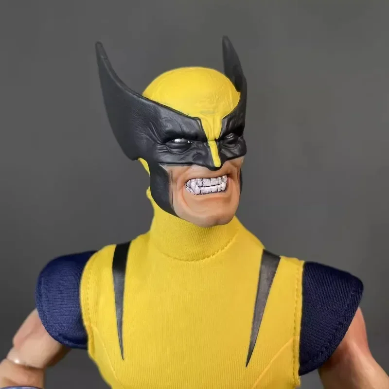 Original anime estatueta marvel x-men wolverine figuras de ação modelo brinquedos coleção ornamento de mesa crianças presentes de natal