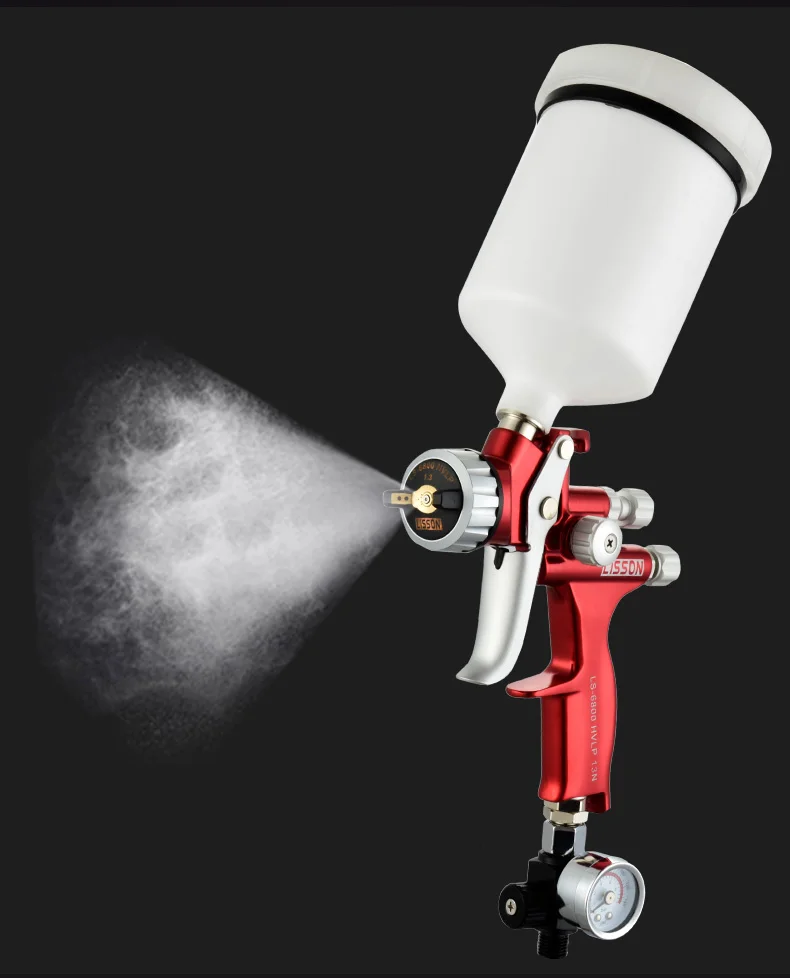 

High Efficiency Spray Gun HVLP LS-6800 1.3mm Nozzle Airbrush Car Paint Spray Gun High Quality Air Spray Gun For Car Spray Tool