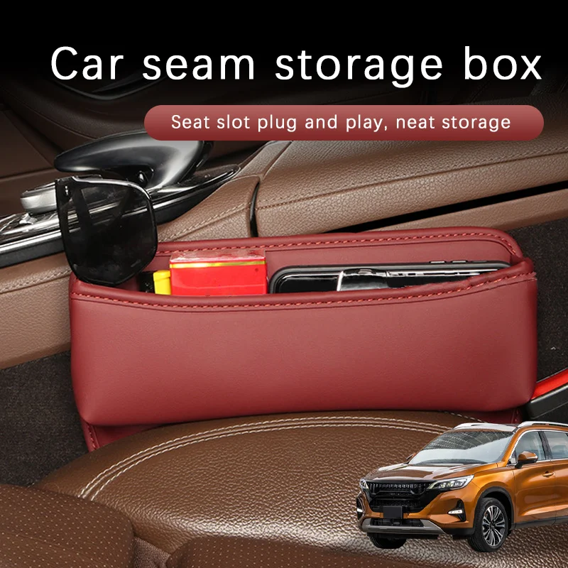 

Car Seat Gap Storage Box Driver Front Auto Seat Gap Filler Organizer Wallet Keys Card Storage Box For Dodge JOURNEY