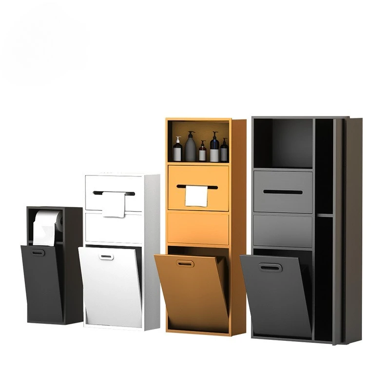 Stainless steel toilet embedded toilet niche trash can stainless steel niche bathroom cabinet concealed rack