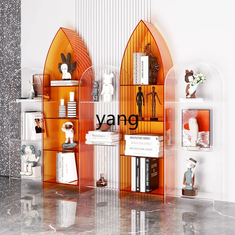 YJQ acrylic bookshelf picture book modern storage floor combination figure display storage rack