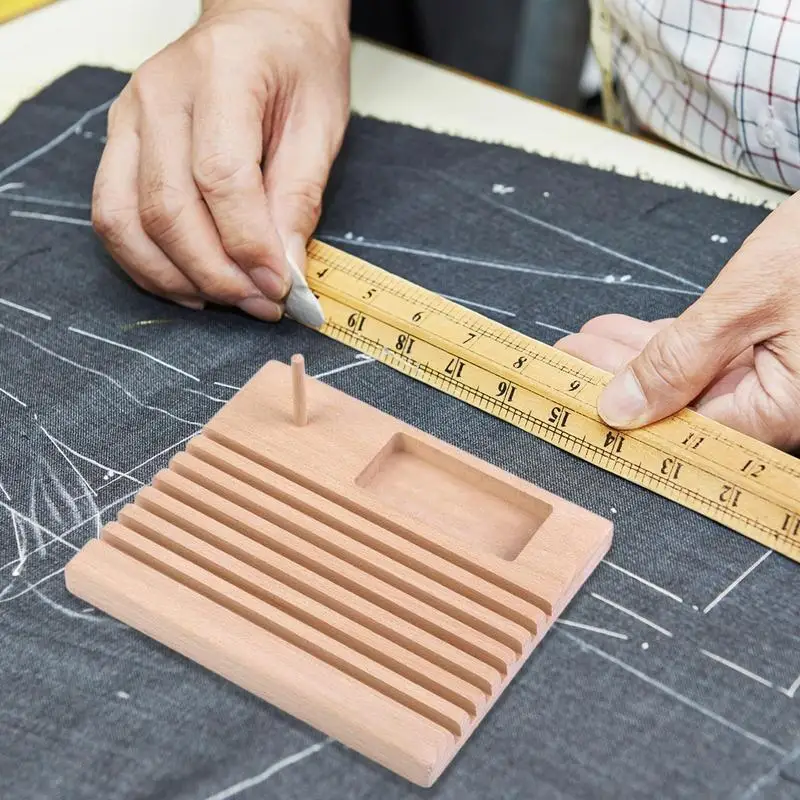 Quilting Wooden Sewing Ruler Rack Organizer Stand Wooden space saving Thread Holder Patchwork Ruler Rack Holder  for Home