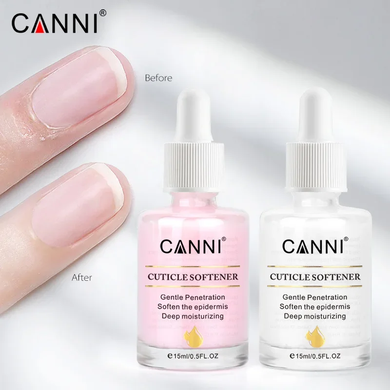 CANNI 15ml Cuticle Softener Gentle Penetration Nail Maincure Nail Salon Cuticle Oil Moisturizing Nourish Strengthen for Nail Gel