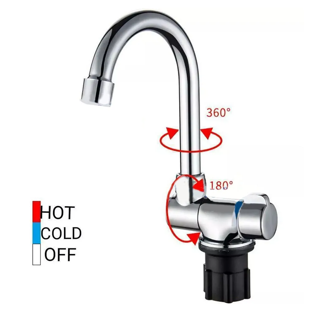 For Yachts For Bar Counters Caravan Mixer Tap Camping Outdoor Activities As Shown In The Figure 180 Vertical Rotation