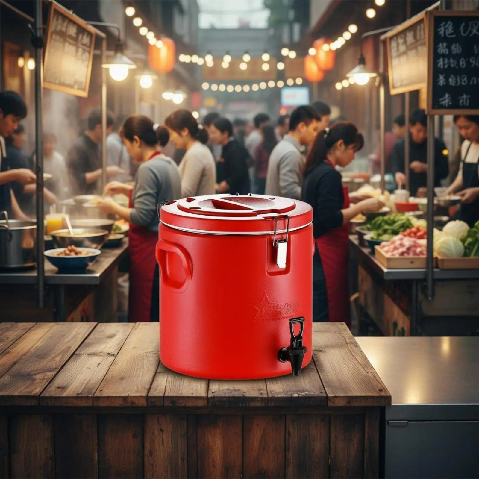 Thermal Food Carrier Hot and Cold Use Stainless Steel Food Warmer Leak-Resistant