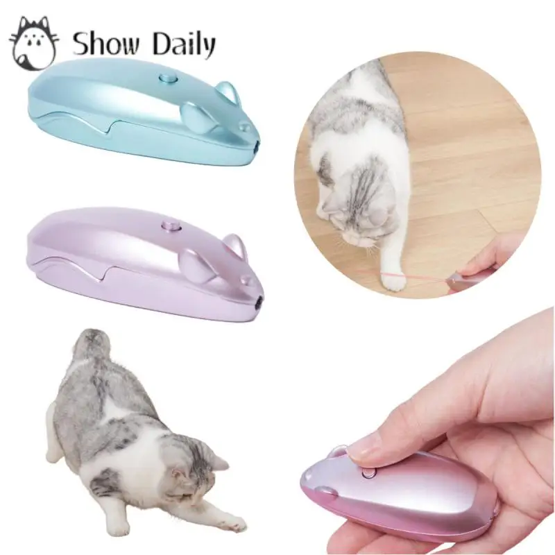 Portable Cat Laser Toy Mouse Tease Cat Stick LED Infrared Tease Interesting Cat Toy Cat Interactive Training Pet Accessories