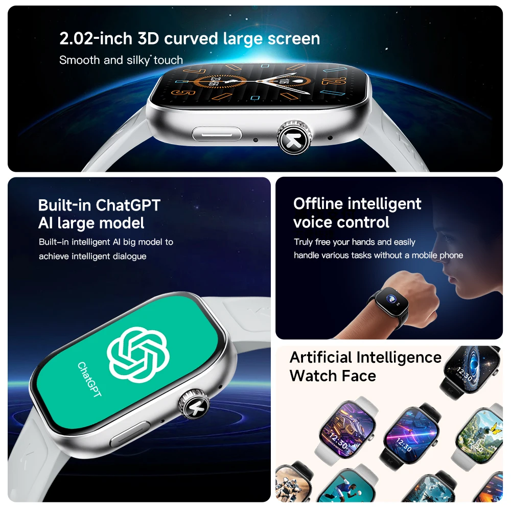 Original KUMI KU7 Meta & Plus Smart Watch image 2