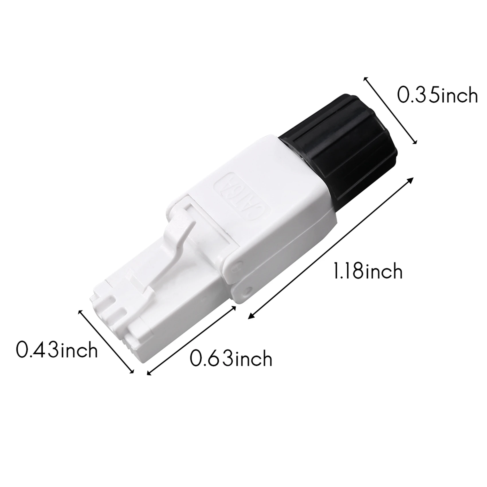 

Tool-Free Shielded RJ45 Network Cable Connector Ethernet Cable Plug Cat6a Connector UTP Unshielded Twisted