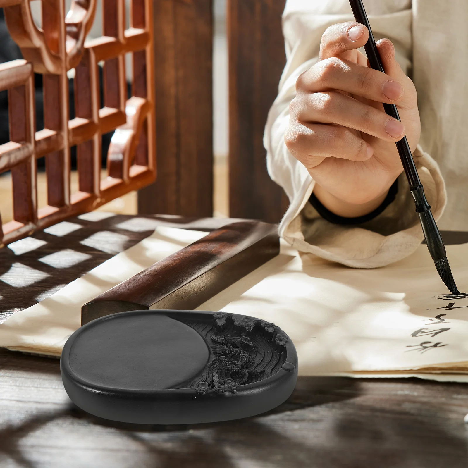 

Calligraphy Inkstone Grinding Inkslab Handwriting Chinese Traditional Painting Stationery